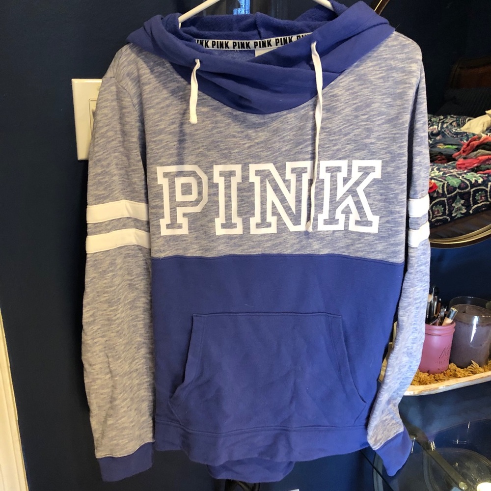 VS pink hooded sweatshirt Large